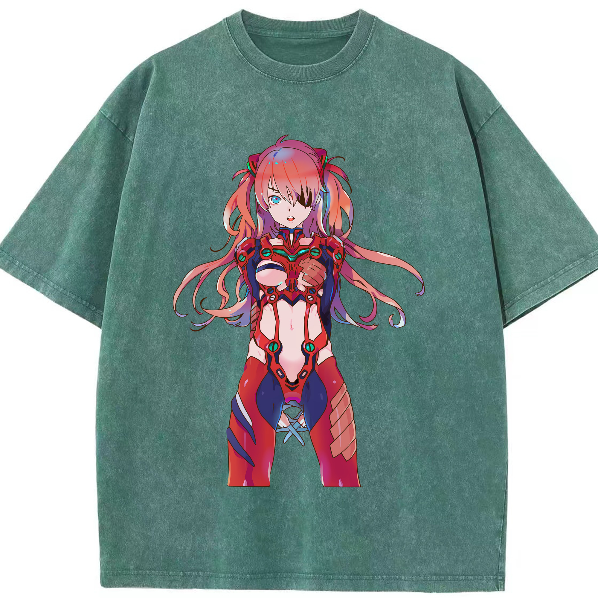 （画像用） EVA 新世紀エヴァンゲリオン 綿100% ヴィンテージ風 半袖Tシャツ（フロントプリント）